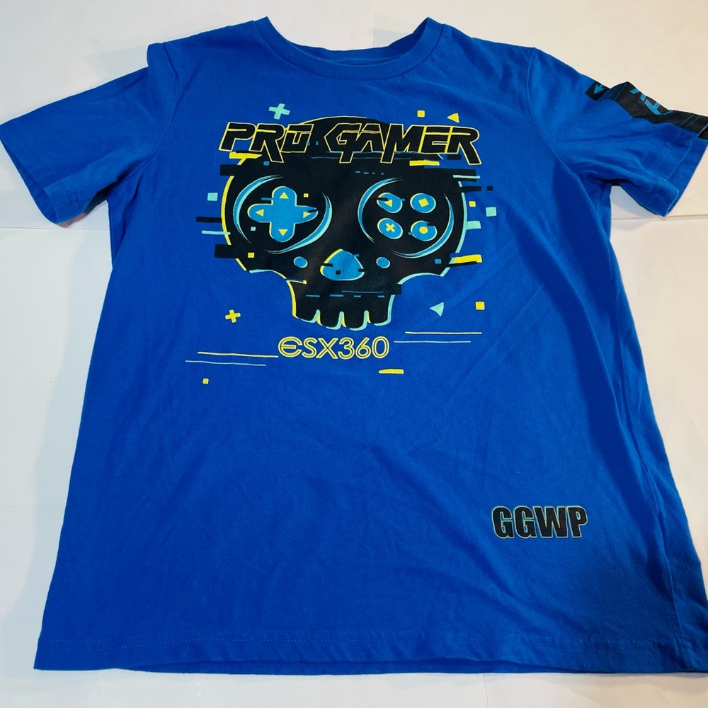 Blue Gamer Graphic T-Shirt